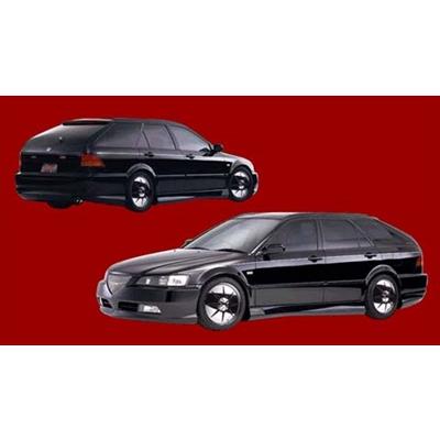 CF6.7 ACCORD WAGON 前期 BLACK×METAL フロントバンパー.ビレット付