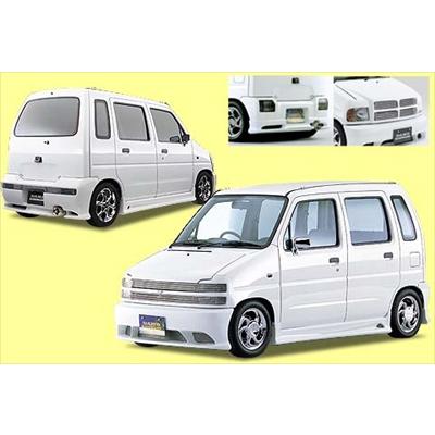 CT/CV WAGON R HEART BEAT 2 リアハーフスポイラー 塗装取付込