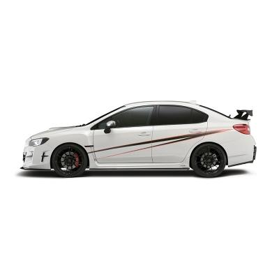 VAG VAB WRX S4/STI サイドスカートエクステンション カーボン クリア