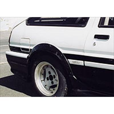 AE86 N2フェンダー エアロ オーバーフェンダー トヨタ AE86 N2仕様」1/24プラモ、TRDのオーバーフェンダー付き