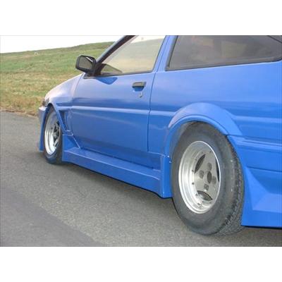 AE86サイドステップ AE86 トレノ サイドステップ 塗装済み : エアロ.カスタムパーツの