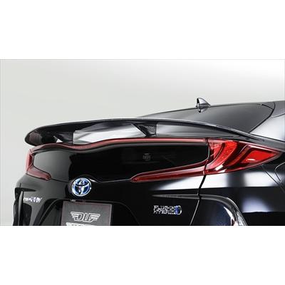 プリウスPHV ZVW52 カーボンリアウイング クリア塗装済み : エアロ