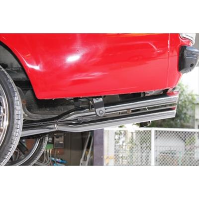 サニトラ　ロング用イーカスタムブラックマフラー　サニートラック　GB122デフ上 サニトラ ロング用イーカスタムブラックマフラー サニートラック