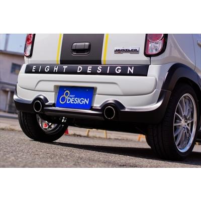 ハスラー MR31S 2本出しマフラー ハーフステンレス製 取付込 : エアロ