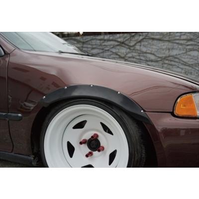 Battle Works 汎用 ビス止めオーバーフェンダー 左右セット SS