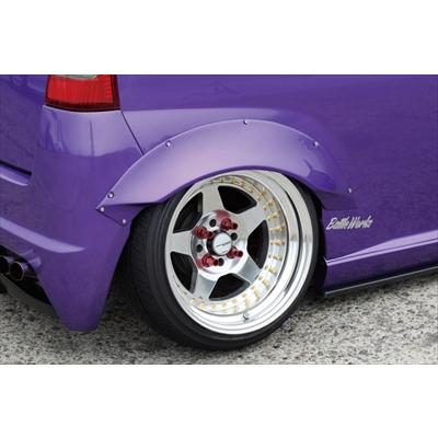 Battle Works 汎用 ビス止めオーバーフェンダー 左右セット Mサイズ