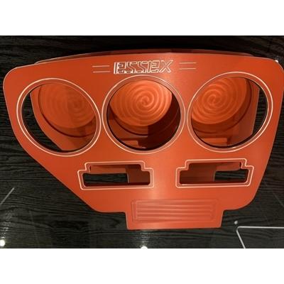 ハイエース 200系 ビレットフロントカップホルダー レッド : エアロ