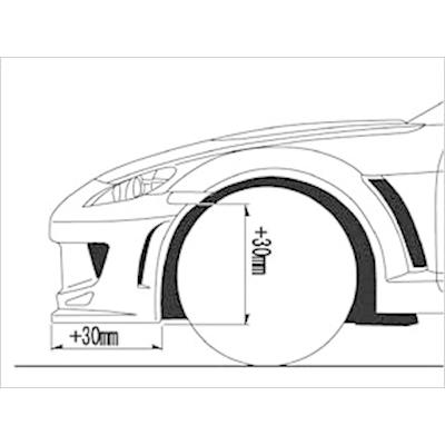 RX-8 SE-02 フロントノーズ(純正FOG装着不可，牽引フック使用不可)｜toptuner-store｜04