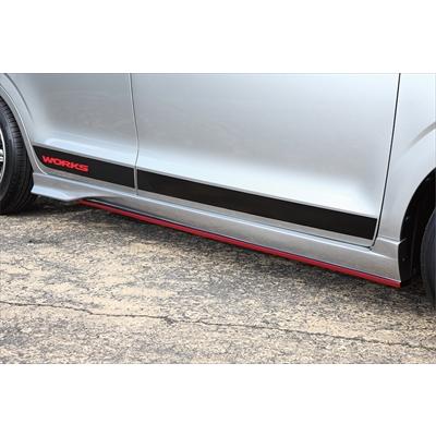 純正アルトワークスHA36s用シルバー サイドスカート 2本セット アルト/ターボRS/ワークス HA36S/V STREET TYPE R サイドスカート 塗装
