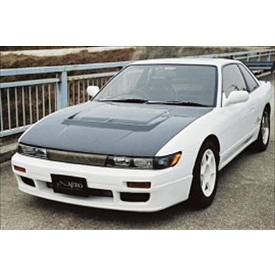 S13 シルビア エアロボンネット フルカーボン 取付込 : エアロ