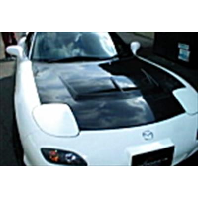 FD3S RX-7 エアロボンネット フルカーボン : エアロ.カスタムパーツの 