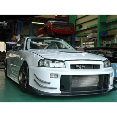 BNR34 MCRフロントバンパー FRP カナード付き ミレニアムジェイドGT-R R34 GTRER34 Yahoo!オークション - BNR34 MCRフロントバンパー FRP カナード付き ミ