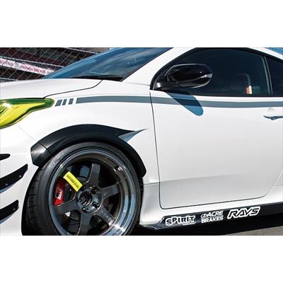 GR ヤリス フロントフェンダー 塗装取付込 : エアロ.カスタムパーツの