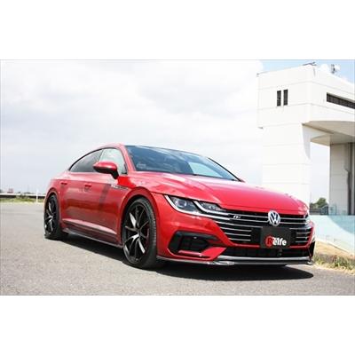 VW Arteon REIFE フロントリップスポイラー 綾織カーボン 取付込｜toptuner-store｜04