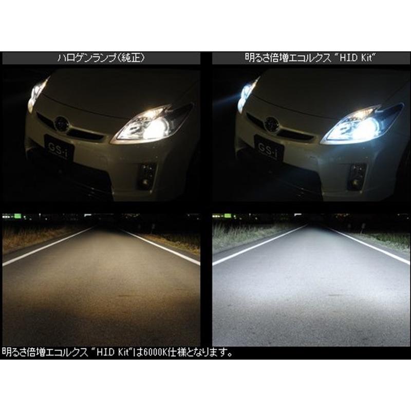 プリウス ZVW30 前期 エコルクス「H.I.D Kit」 4300K 仕様