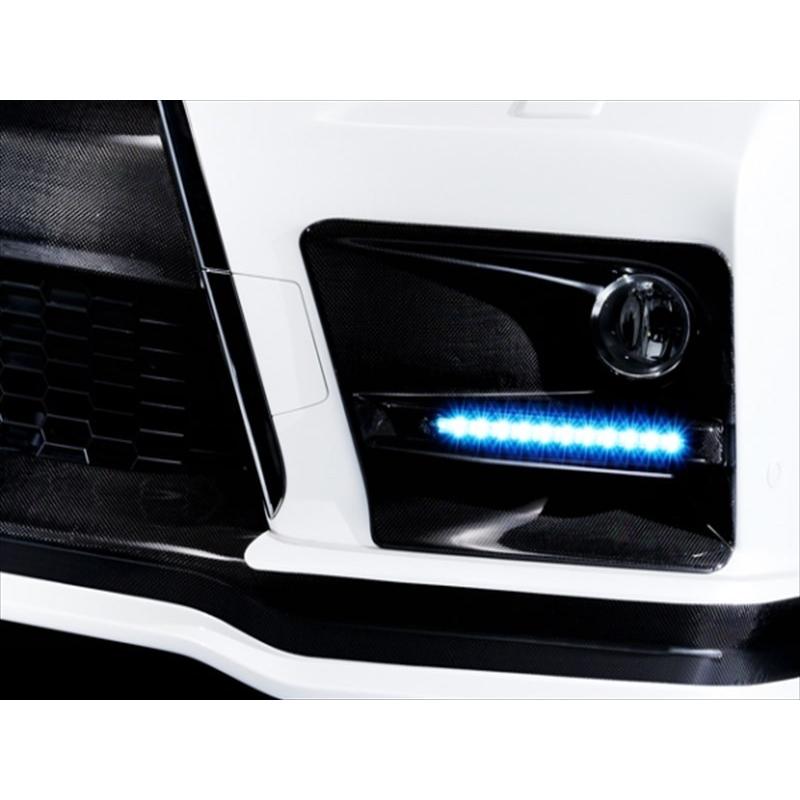 LEXUS RX 後期 フォグランプガーニッシュ LEDデイライト付 WetCarbon製の画像