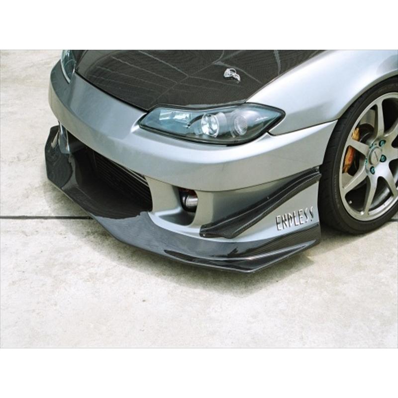 S15シルビア　フロントバンパー　カナード一体型　塗装済み シルビア S15 Type2 専用カナード FRP 塗装済み : エアロ.カスタム