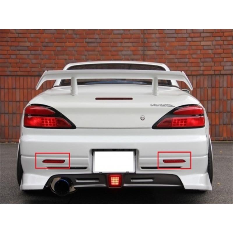 超希少　入手困難　200sx S15シルビア　豪州日産純正　リアリフレクター シルビア S15 ガレージマックリアバンパーType2専用LEDリフレクター