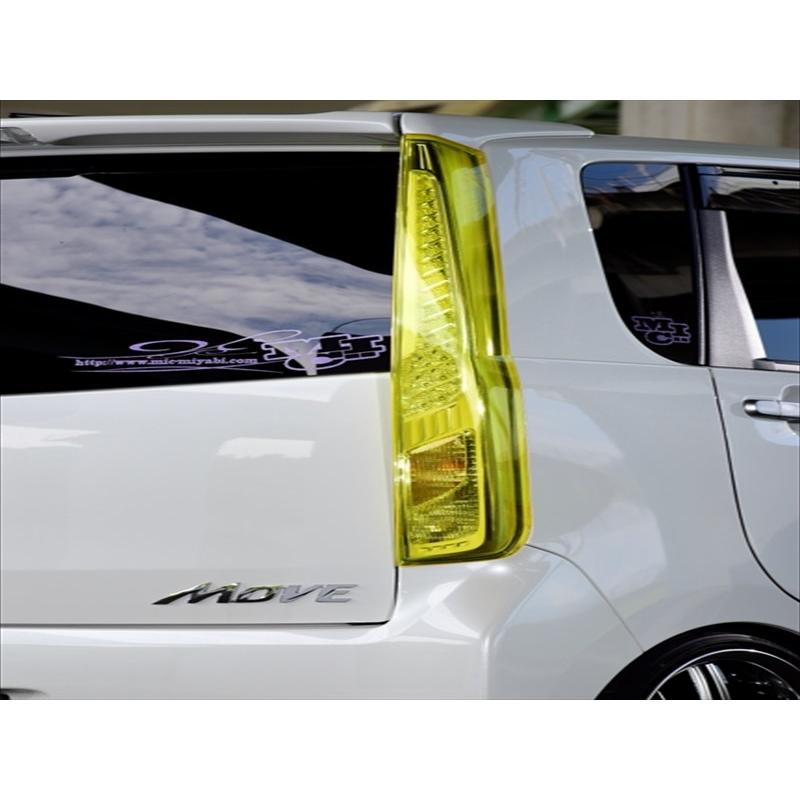 ステッカー付】ムーヴカスタム LA100S/LA110S 後期 テールランプカバー 
