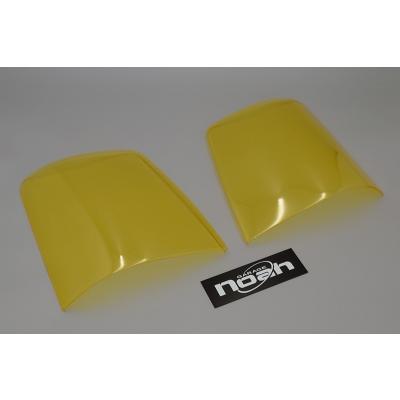 エブリイ　DA64 ヘッドライト　イエローレンズ　塗装 ステッカー付」 エブリイバン DA64V ヘッドライトカバー カラー