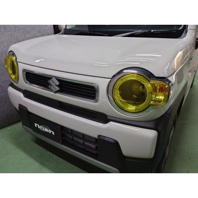 ステッカー付」 ハスラー MR52S ヘッドライトカバー カラー：イエロー