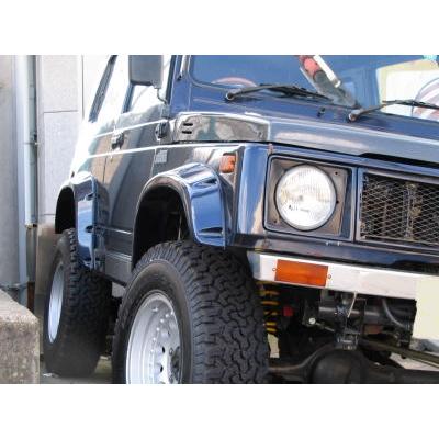 ジムニー JA11/71 ワーカースタイル オーバーフェンダー 塗装取付込