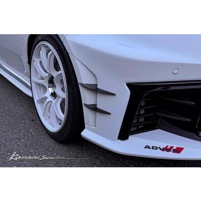 GR ヤリス GXPA16 M/C後 フロントカナードフィン 綾織カーボン