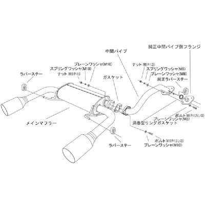 HKS マフラー LEGAMAX Premium　コペン LA400K用 HKS（エッチケーエス） コペン LA400K LEGAMAX Premium マフラー