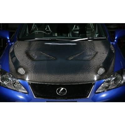 Lexus IS-F カーボンボンネット クリア塗装済み : エアロ.カスタム 