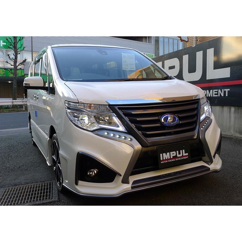 セレナ C26 後期 ハイウェイスター Impulエアロダイナミクスシステム プレミアム フロントバンパー デイライト付 Frp製 塗装取付込 エアロ カスタムパーツのtoptuner 通販 Paypayモール