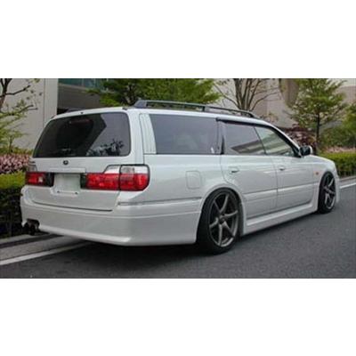 ステージア C34 MC前期後期共通 260RSルック リアバンパ−（メッキ