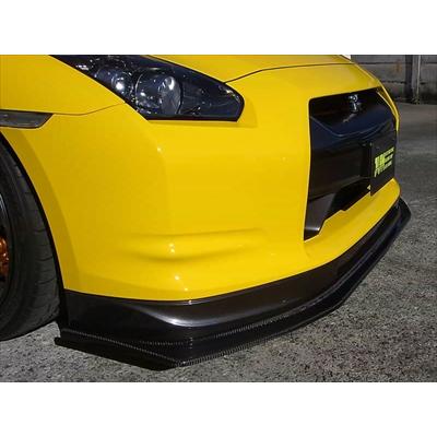 ３５GTRフロントスポイラー GT-R R35 JUNカーボンフロントリップスポイラー 取付込 : エアロ