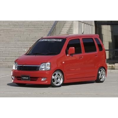 ワゴンR MC22S 後期 ボンネットスポイラー 塗装取付込 : エアロ 