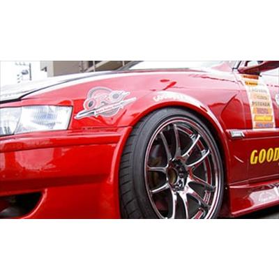 JZX100 チェイサー 後期 フロントワイドフェンダー（約15mm） 塗装取付 