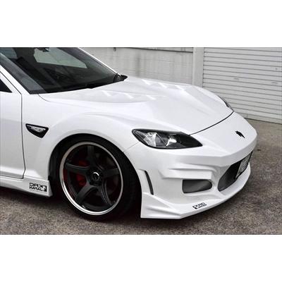 まこと RX8 社外ボンネット マツダ MAZDA RX-8 SE3P 前期 ボンネットフード KRC エイト
