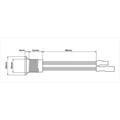 CX-5 KE系 フロントバンパー補修用 LEDデイタイムランプ φ28単品｜toptuner-store｜03