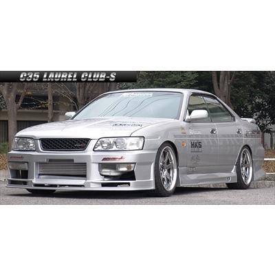 c35 クラブS フロントバンパーフォグ付き ローレル C35 クラブS フロントバンパースポイラー : エアロ.カスタム