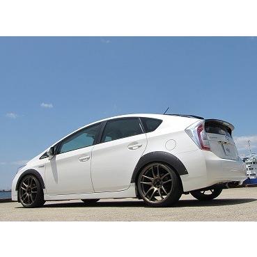 プリウス 30系 ローダウンルックオーバーフェンダー タイプ2 ダミーリベットタイプ エンボスブラック エアロ カスタムパーツのtoptuner 通販 Paypayモール