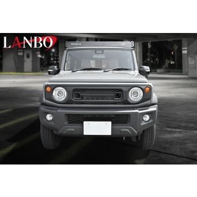 JB74W ジムニーシエラ LANBOマークレスグリル Ver2 マッドブラック
