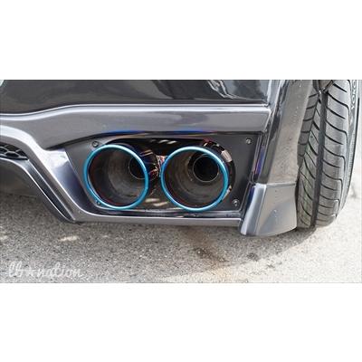 コペン ローブ LA400K lb☆nation GT-K LB チタン風マフラーチップ 