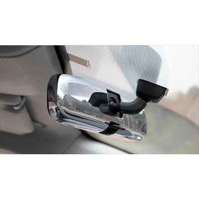 ペイントルームミラーカバー エアロ 30 プリウス アルファード VOXY 等 プリウス ZVW30 LXクロームルームミラーカバー Bタイプ : エアロ