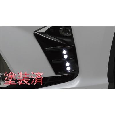 LEXUS RX 20系 前期 LXフォグランプガーニッシュ ブラック艶有塗装済 LED無