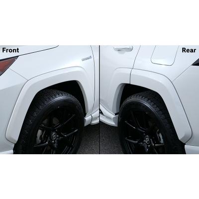 50系 RAV4 LXカラードオーバーフェンダー (6ピースセット) : エアロ