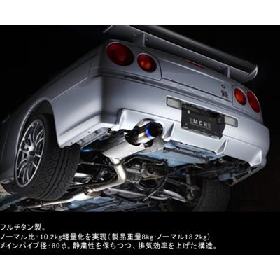 スカイラインGT-R R34 クリムゾンエキゾーストマフラーファースト