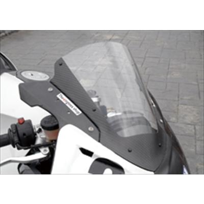 HP2スポーツ カーボントリムスクリーン 平織りカーボン製 スモーク 