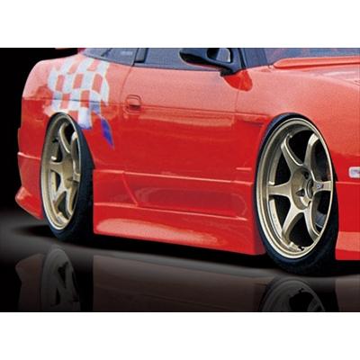 180SX M SPORTS サイドステップ 塗装取付込 : エアロ.カスタムパーツの