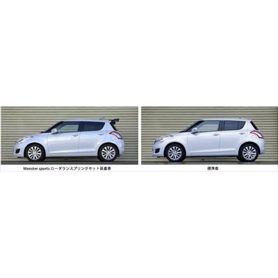 スイフト ZC72S ローダウンスプリングセット FF車用 : エアロ.カスタム
