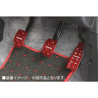 ハスラー MR31S MT車 スポーツドライビングペダルカバー レッドアルマイト｜toptuner-store｜02