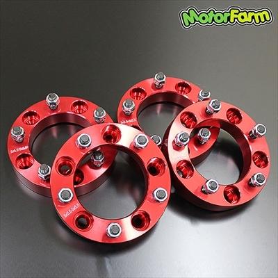 JB23W ジムニー ワイドトレッドスペーサー 30mm 5H/139.7 P1.25 レッド
