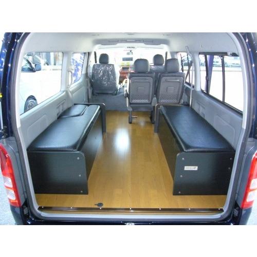 ハイエース 0系 ワゴン ワイドボディ Gl 10人乗り H24年6月以前 7枚式ベッドキット 波道 11 床板パネル ブラウン セット マットカラー ワイン エアロ カスタムパーツのtoptuner 通販 Paypayモール